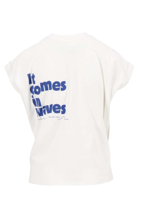 Zusss t-shirt opgerolde mouw met tekst
